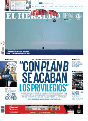 Cover of El Heraldo de Mexico
