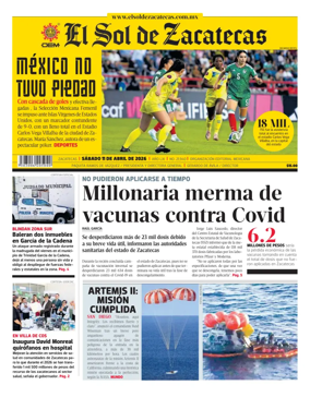 Cover of El Sol de Zacatecas