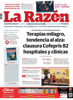 Cover of La Razon de Mexico