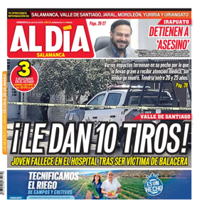 Cover of Periodico Al Dia (Salamanca)