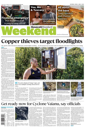 Cover of Manawatu Standard