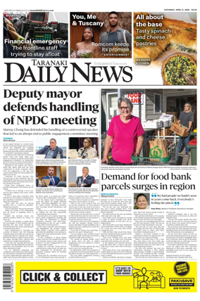 Cover of Taranaki Daily News