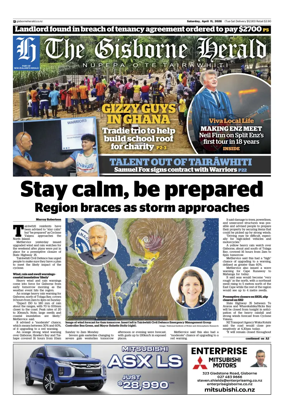 Cover of The Gisborne Herald (Saturday edition)