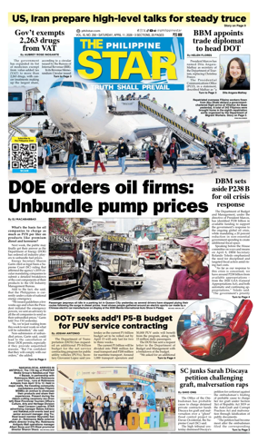 Cover of The Philippine Star