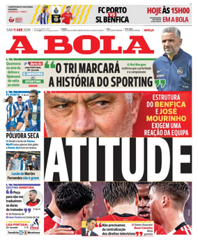 Cover of A BOLA (Portuguese)