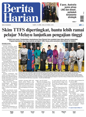 Cover of Berita Harian