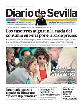 Cover of Diario de Sevilla