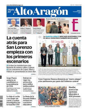 Cover of Diario del Alto Aragon