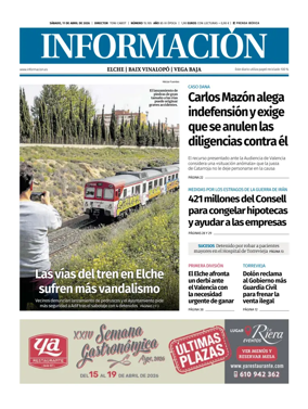 Cover of Diario Informacion (Elche y Vega Baja)