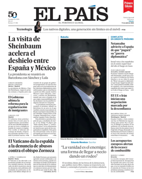 Cover of EL PAIS primera edicion