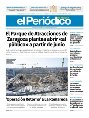 Cover of El Periodico Aragon