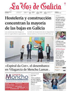 Cover of La Voz de Galicia (Arousa)