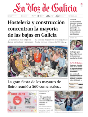 Cover of La Voz de Galicia (Barbanza)