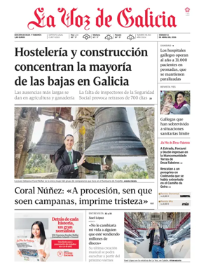 Cover of La Voz de Galicia (Deza)