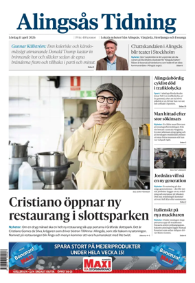 Cover of Alingsas Tidning