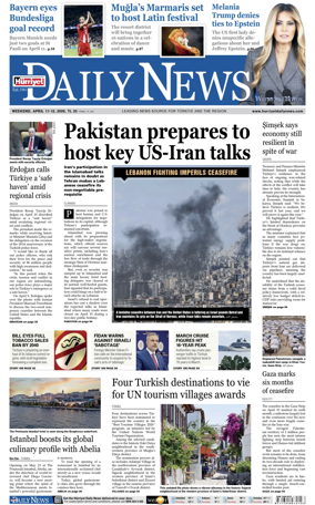 Cover of Hurriyet Daily News & Economic Review