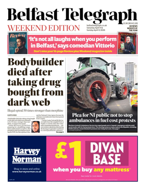Cover of Belfast Telegraph