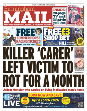 Cover of Birmingham Mail