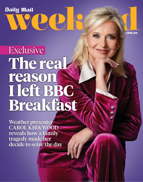 Cover of Daily Mail Weekend Magazine