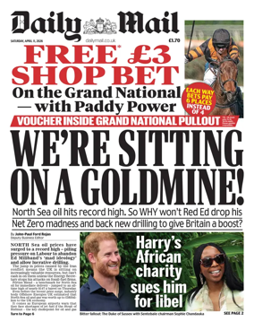 Cover of Daily Mail