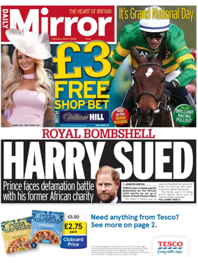 Cover of Daily Mirror