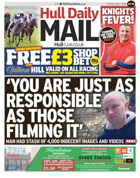 Cover of Hull Daily Mail