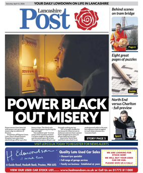 Cover of Lancashire Evening Post