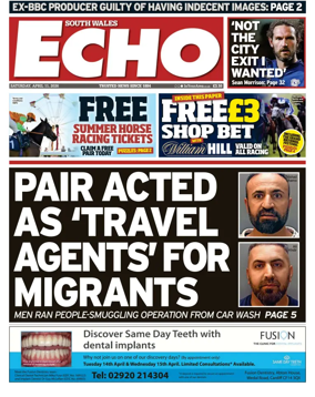 Cover of South Wales Echo