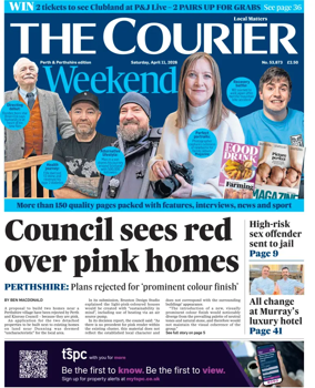 Cover of The Courier & Advertiser (Perth and Perthshire Edition)