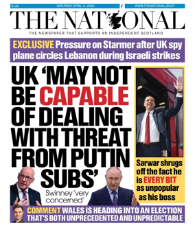 Cover of The National (Scotland)