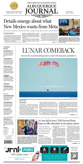 Cover of Albuquerque Journal