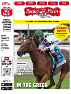 Cover of Daily Racing Form National Digital Edition