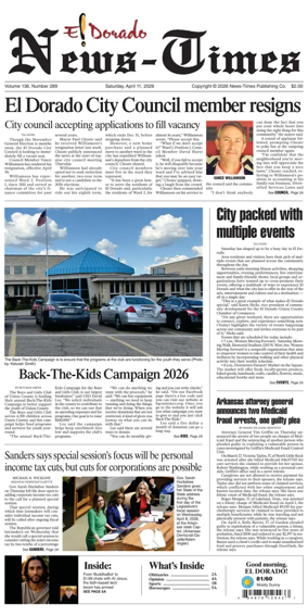 Cover of El Dorado News-Times (VCID - Camden News)