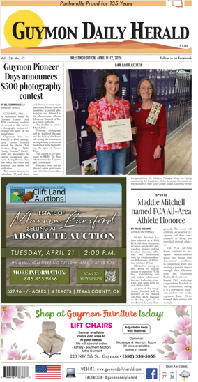 Cover of Guymon Daily Herald