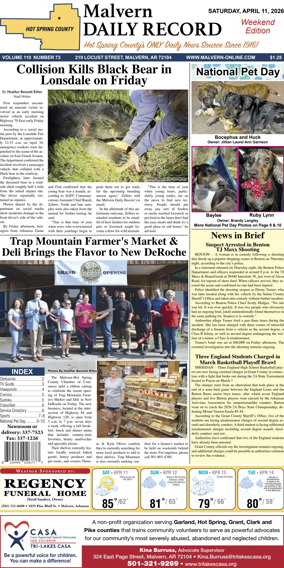 Cover of Malvern Daily Record