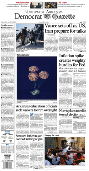 Cover of Northwest Arkansas Democrat-Gazette