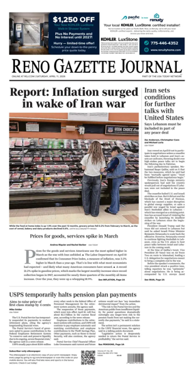 Cover of Reno Gazette Journal