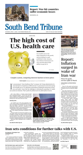 Cover of South Bend Tribune