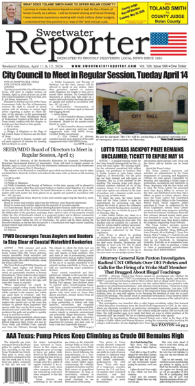 Cover of Sweetwater Reporter