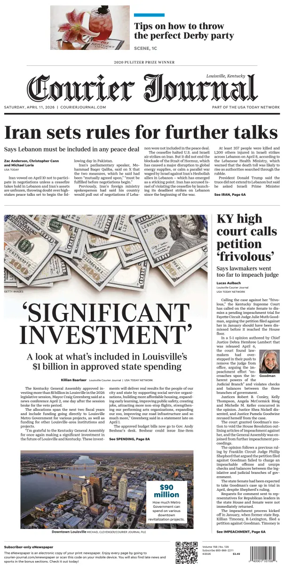 Cover of The Courier-Journal (Louisville)