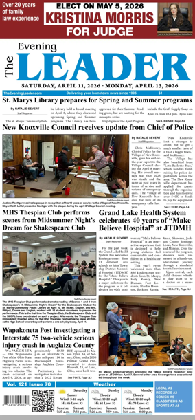 Cover of The Evening Leader