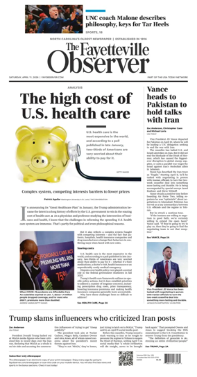 Cover of The Fayetteville Observer