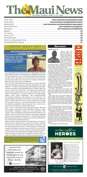 Cover of The Maui News - Weekender