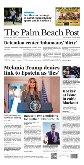 Cover of The Palm Beach Post