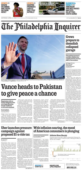 Cover of The Philadelphia Inquirer