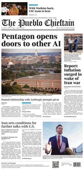 Cover of The Pueblo Chieftain