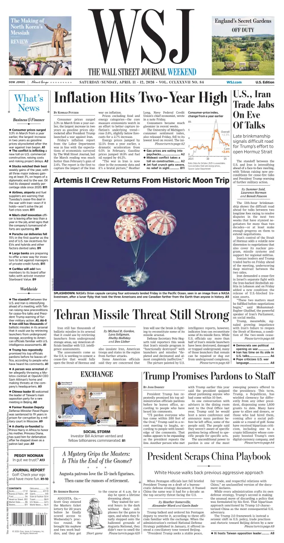 Cover of The Wall Street Journal