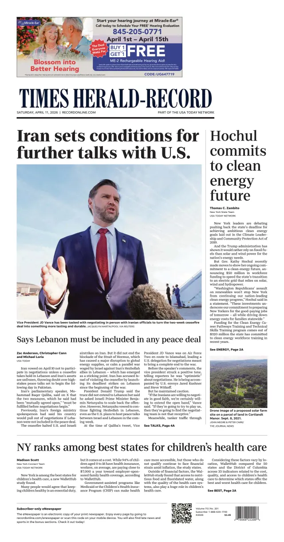 Cover of Times Herald-Record