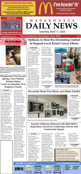Cover of Wapakoneta Daily News