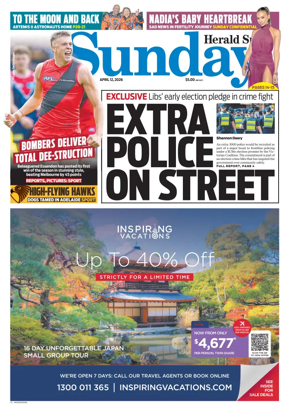 Cover of Herald Sun